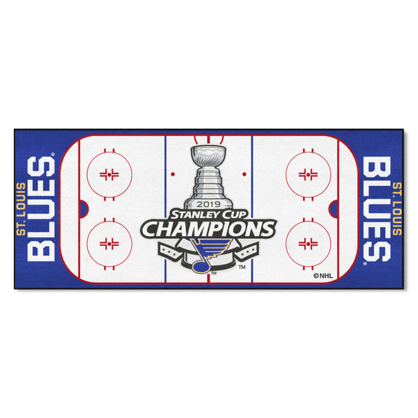 NHL - St. Louis Blues Rink Runner with 2019 Stanley Cup Champions Logo