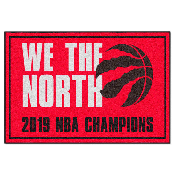 NBA - Toronto Raptors 5x8 Rug with 2019 NBA Champions Logo