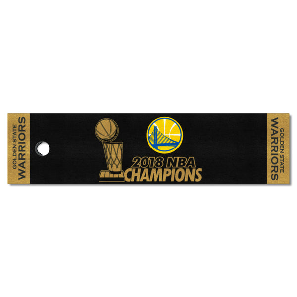 NBA - Golden State Warriors Putting Green Mat with 2018 NBA Champions Logo