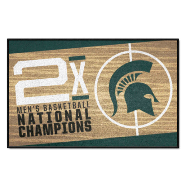 Michigan State University Dynasty Starter Mat with MS Spartans Logo