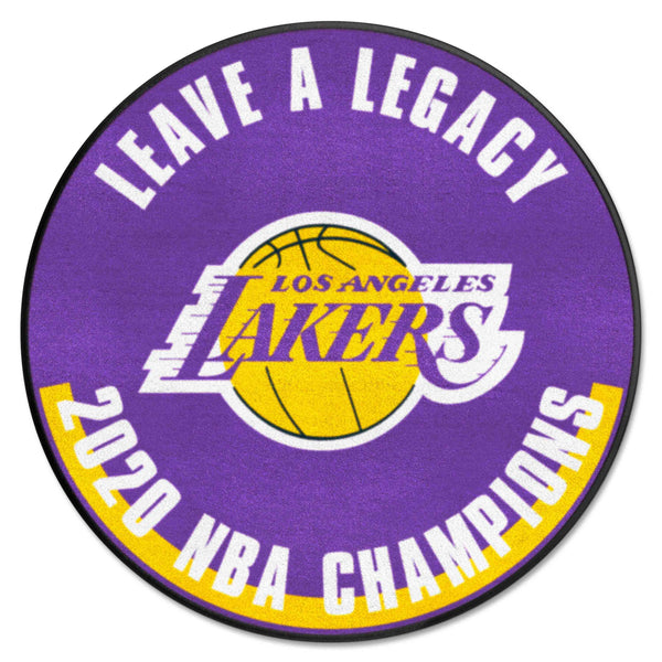 NBA - Los Angeles Lakers Basketball Mat with 2020 NBA Champions Logo 