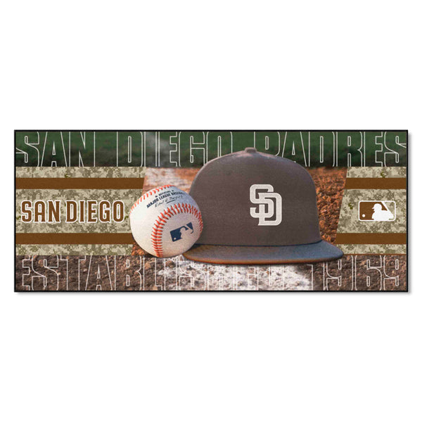 MLB - San Diego Padres Baseball Runner with San Diego Logo