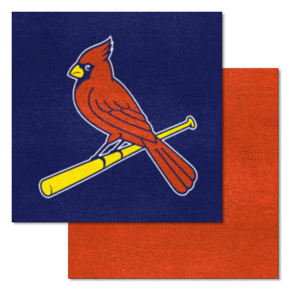 MLB - St. Louis Cardinals Team Carpet Tiles with Symbol Logo