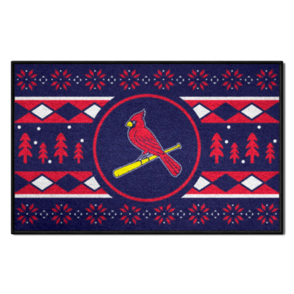 MLB - St. Louis Cardinals Starter Mat - Holiday Sweater