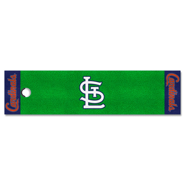 MLB - St. Louis Cardinals Putting Green Mat with St. L Logo