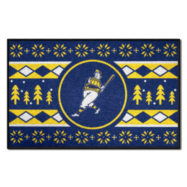 MLB - Milwaukee Brewers Starter Mat - Holiday Sweater