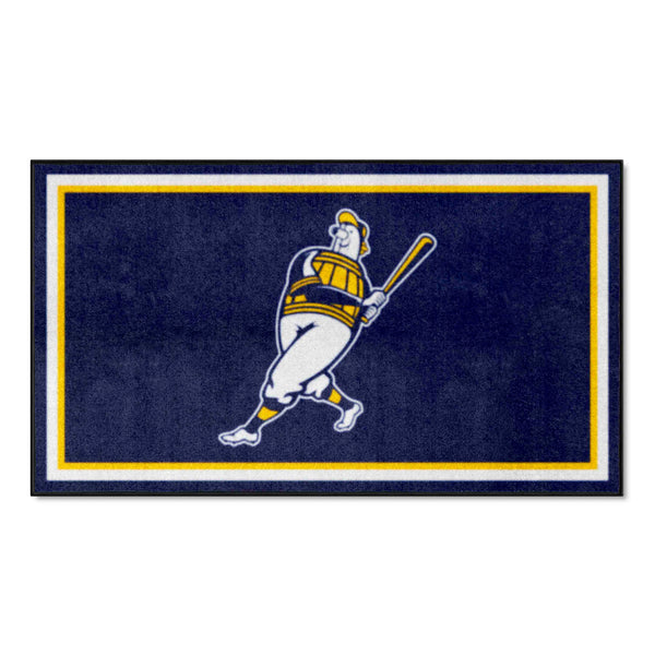 MLB - Milwaukee Brewers 3x5 Rug with MB Mascot Logo