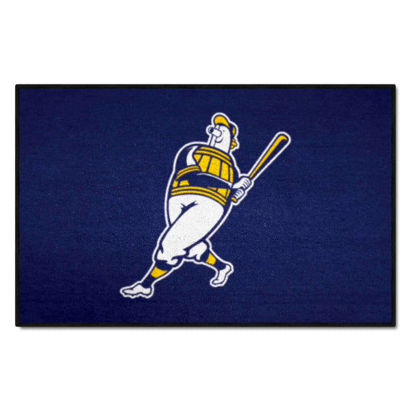 MLB - Milwaukee Brewers Starter Mat with MB Mascot Logo