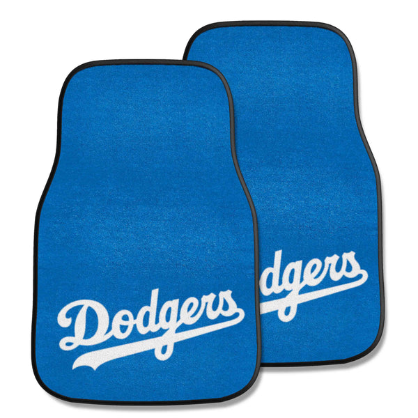 MLB - Los Angeles Dodgers 2-pc Carpet Car Mat Set with Dodgers Logo