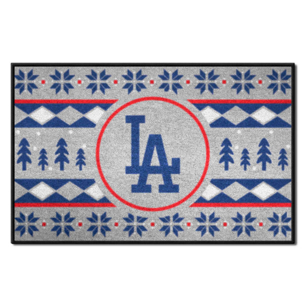 MLB - Los Angeles Dodgers Starter Mat - Holiday Sweater