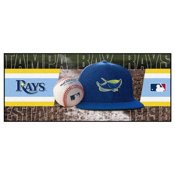 MLB - Tampa Bay Rays Baseball Runner with Symbol Logo