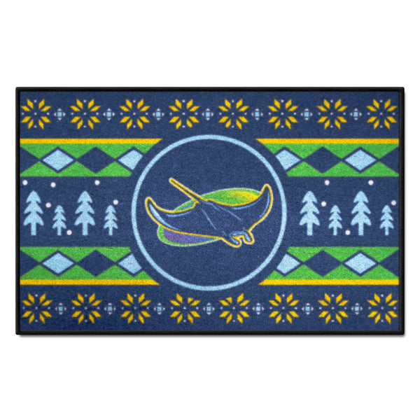 MLB - Tampa Bay Rays Starter Mat - Holiday Sweater