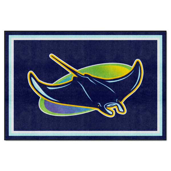 MLB - Tampa Bay Rays 5x8 Rug with Symbol Logo