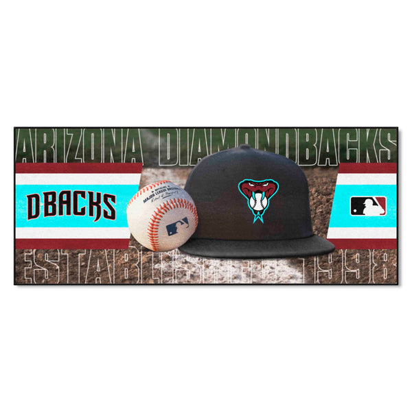 MLB - Arizona Diamondbacks Baseball Runner with AD Symbol Logo & Name
