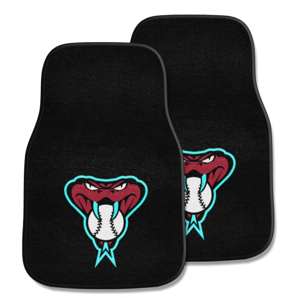 MLB - Arizona Diamondbacks 2-pc Carpet Car Mat Set with AD Symbol Logo