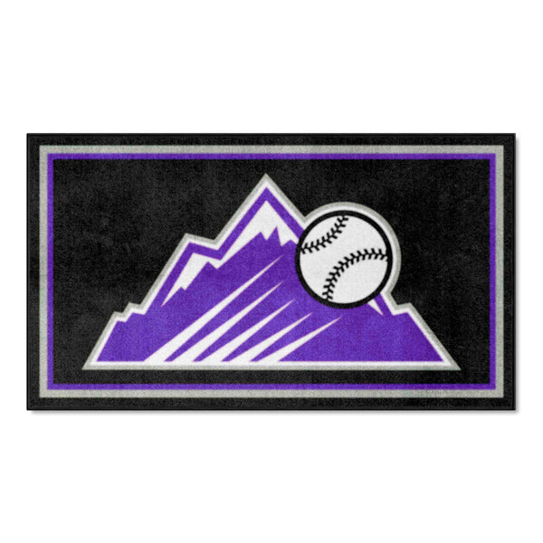 MLB - Colorado Rockies 3x5 Rug with Symbol Logo