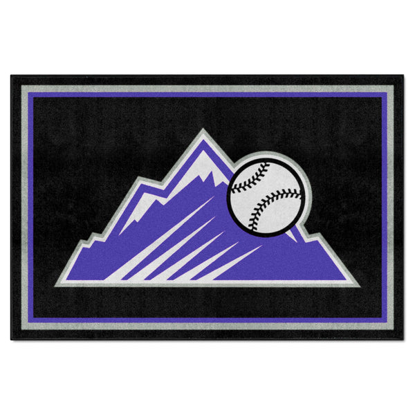 MLB - Colorado Rockies 5x8 Rug with Symbol Logo