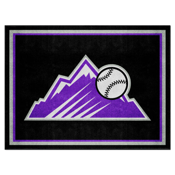 MLB - Colorado Rockies 8x10 Rug with Symbol Logo