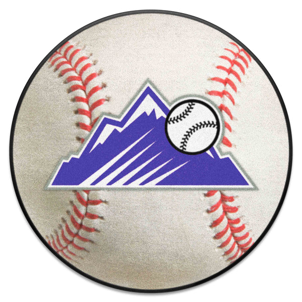 MLB - Colorado Rockies Baseball Mat with Symbol Logo