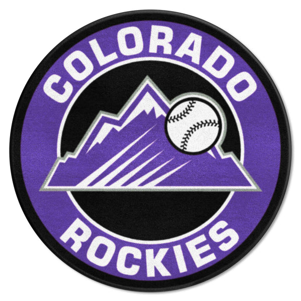 MLB - Colorado Rockies Roundel Mat with Symbol Logo