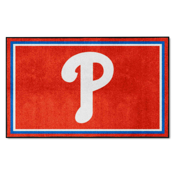 MLB - Philadelphia Phillies 4x6 Rug with P Logo