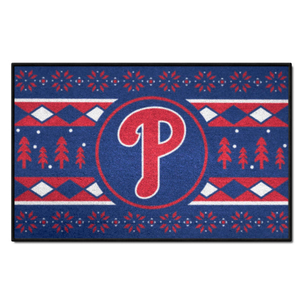MLB - Philadelphia Phillies Starter Mat - Holiday Sweater