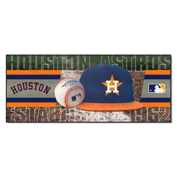 MLB - Houston Astros Baseball Runner with H Logo & Name