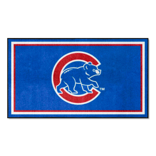 MLB - Chicago Cubs 3x5 Rug with Cubs Logo