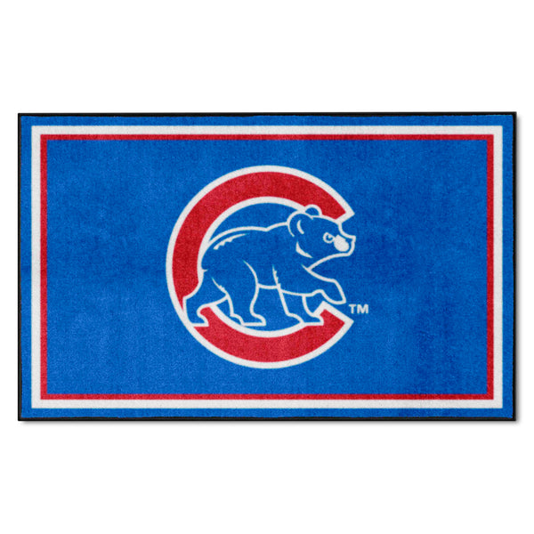 MLB - Chicago Cubs 4x6 Rug with Cubs Logo