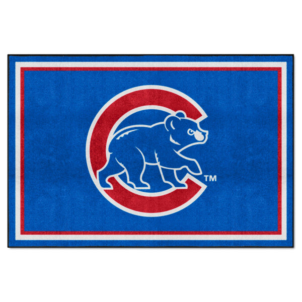 MLB - Chicago Cubs 5x8 Rug with Cubs Logo