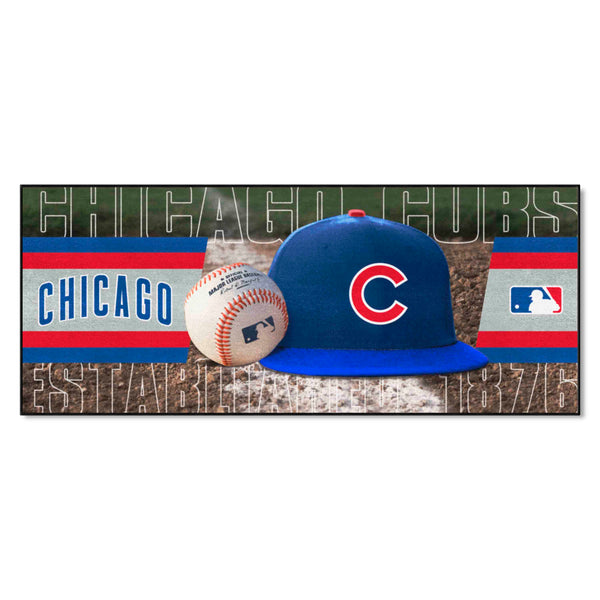 MLB - Chicago Cubs Baseball Runner with C Logo & Name