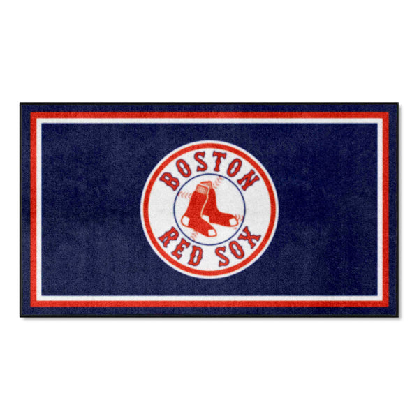 MLB - Boston Red Sox 3x5 Rug with Sox Logo & Name