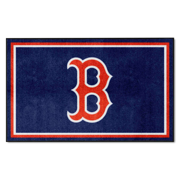 MLB - Boston Red Sox 4x6 Rug with B Logo