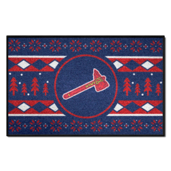 MLB - Atlanta Braves Starter Mat - Holiday Sweater