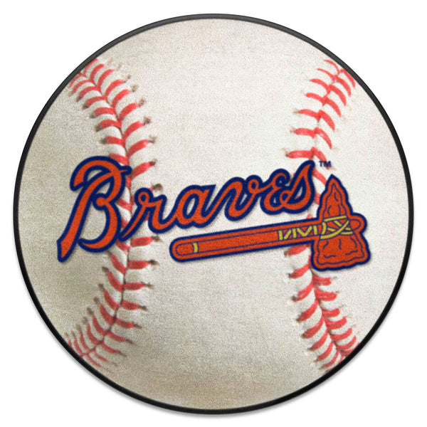 MLB - Atlanta Braves Baseball Mat with AB Symbol Logo