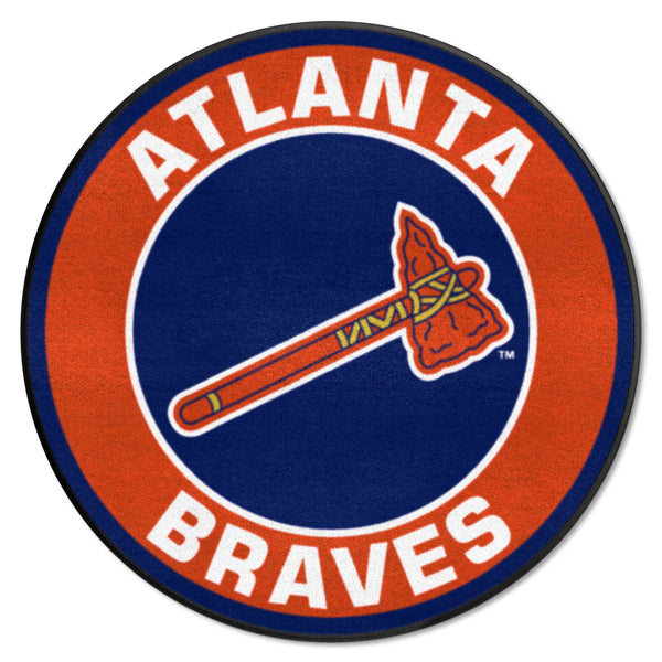 MLB - Atlanta Braves Roundel Mat with AB Symbol Logo & Name