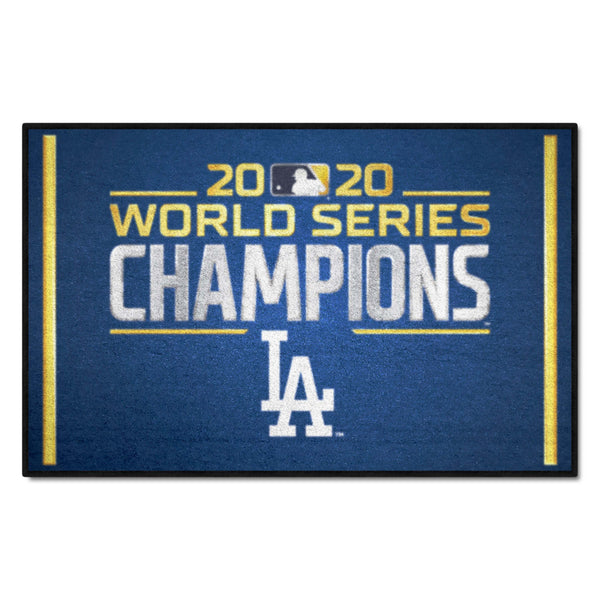 MLB - Los Angeles Dodgers Starter Mat with World Series Champions 2020 LA Logo