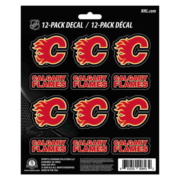 NHL - Calgary Flames Mini Decal 12-pk