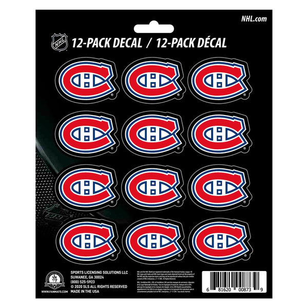 NHL - Montreal Canadiens Mini Decal 12-pk