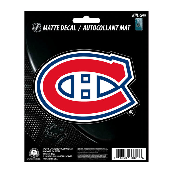 NHL - Montreal Canadiens Matte Decal