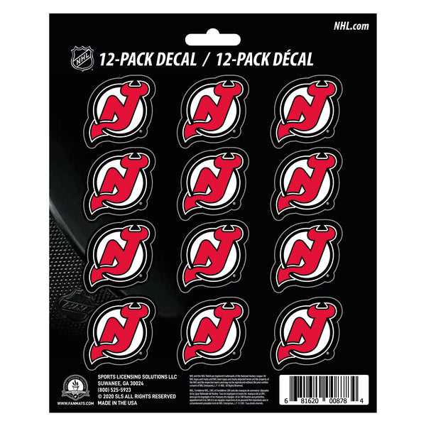 NHL - New Jersey Devils Mini Decal 12-pk
