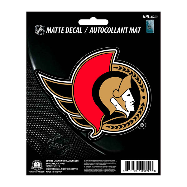 NHL - Ottawa Senators Matte Decal