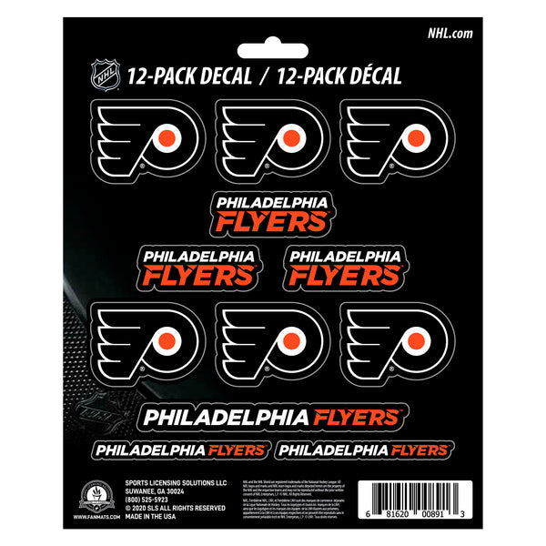 NHL - Philadelphia Flyers Mini Decal 12-pk