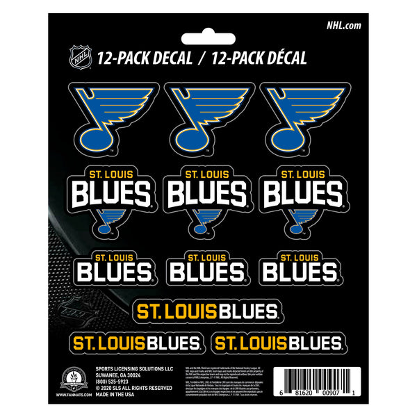 NHL - St. Louis Blues Mini Decal 12-pk