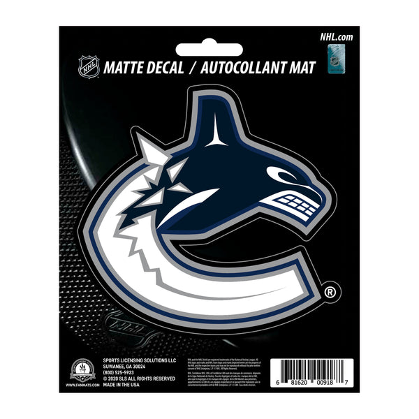 NHL - Vancouver Canucks Matte Decal