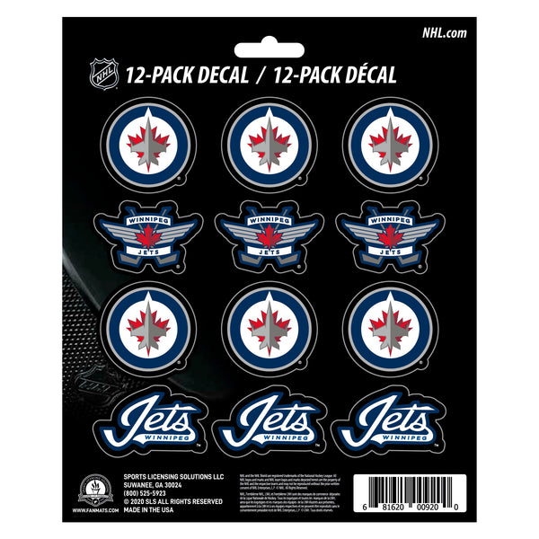 NHL - Winnipeg Jets Mini Decal 12-pk