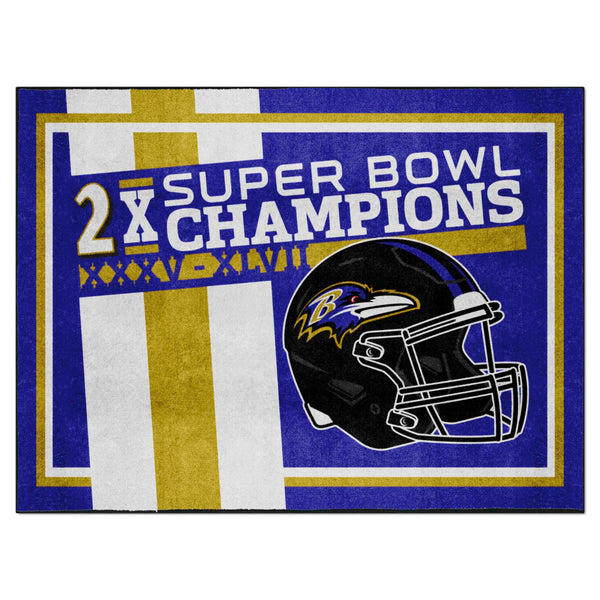 NFL - Baltimore Ravens Dynasty 8x10 Rug