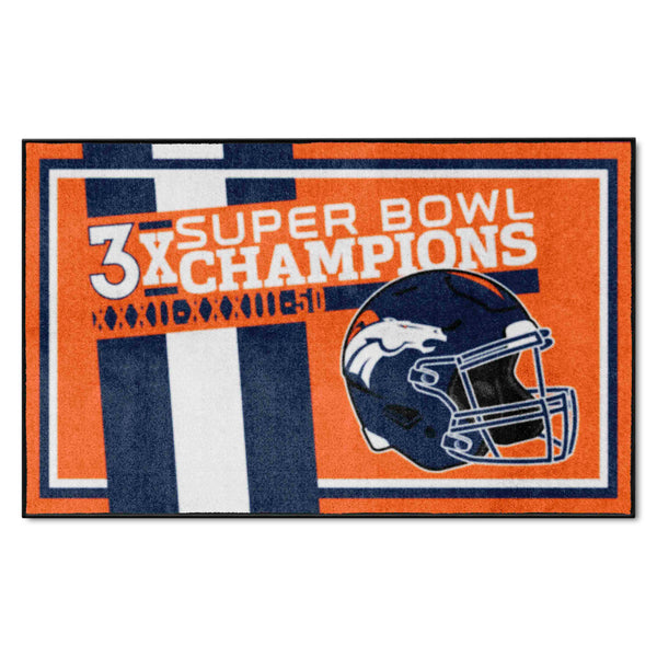 NFL - Denver Broncos Dynasty 4x6 Rug