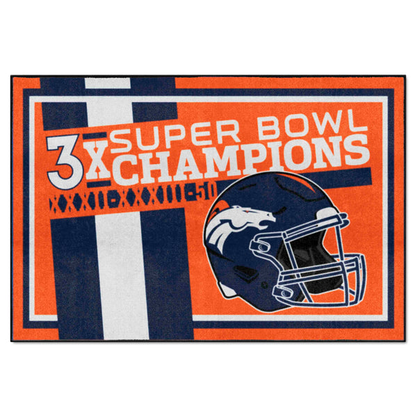 NFL - Denver Broncos Dynasty 5x8 Rug