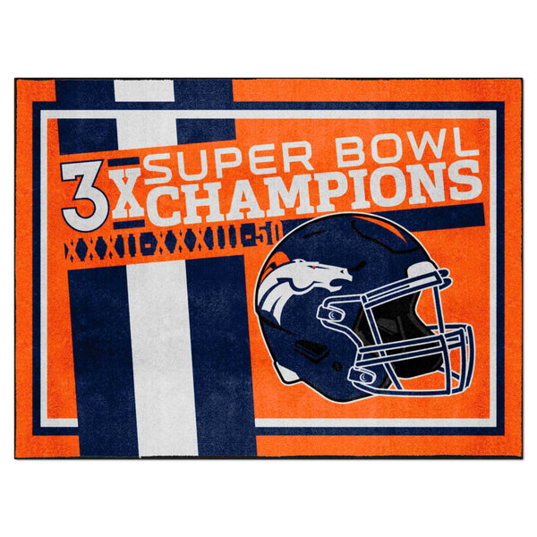 NFL - Denver Broncos Dynasty 8x10 Rug